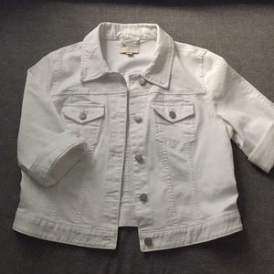 Loft White Jean Jacket
